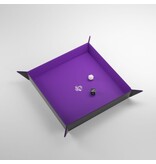 Gamegenic Magnetic Dice Tray - Square - Black / Purple