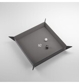 Gamegenic Magnetic Dice Tray - Square - Black / Gray