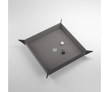 Magnetic Dice Tray - Square - Black / Gray