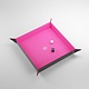 Magnetic Dice Tray - Square - Black / Pink