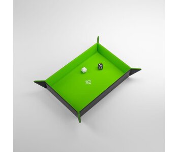Magnetic Dice Tray - Rectangular - Black / Green