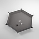 Magnetic Dice Tray - Hexagonal - Black / Gray