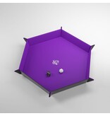 Gamegenic Magnetic Dice Tray - Hexagonal - Black / Purple