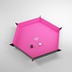 Magnetic Dice Tray - Hexagonal - Black / Pink