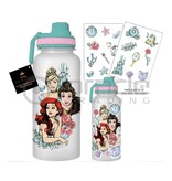 Disney Princess Jumbo Water Bottle & Sticker Set