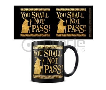 Lord of the Rings Mug – Shall Not Pass (Black)