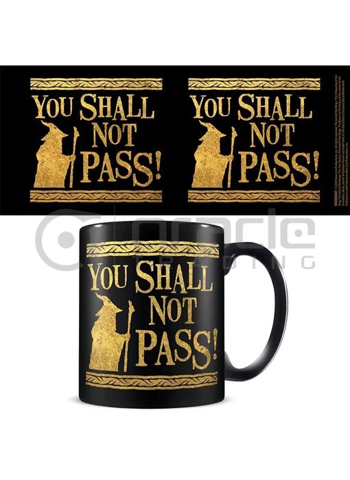 Lord of the Rings Mug – Shall Not Pass (Black)