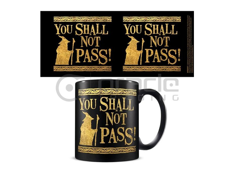 Lord of the Rings Mug – Shall Not Pass (Black)