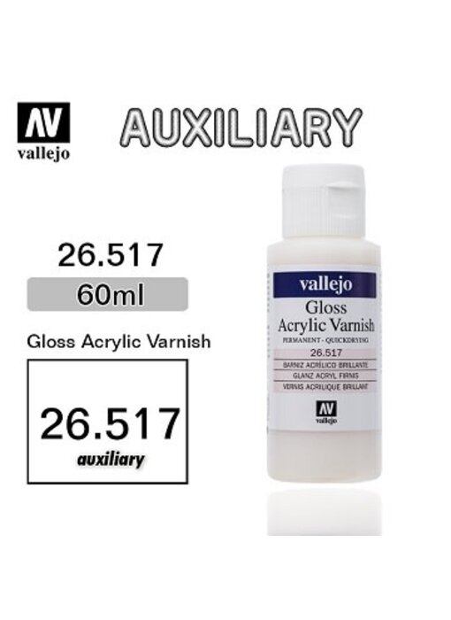 Vallejo - Auxiliary Permanent Gloss Varnish 60ml