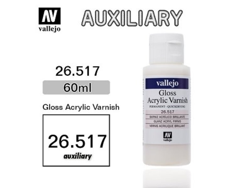 Vallejo Vallejo - Auxiliary Permanent Gloss Varnish 60ml
