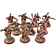 CHAOS SPACE MARINES 10 Khorne Berzerkers #2 WELL PAINTED 40K world eaters
