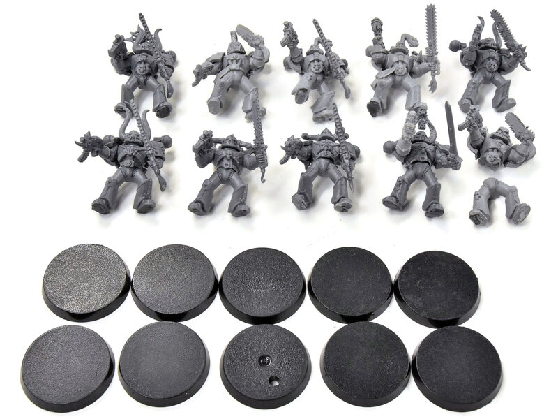 Games Workshop CHAOS SPACE MARINES 10 Chaos Space Marines #2 old sculpt Warhammer 40K