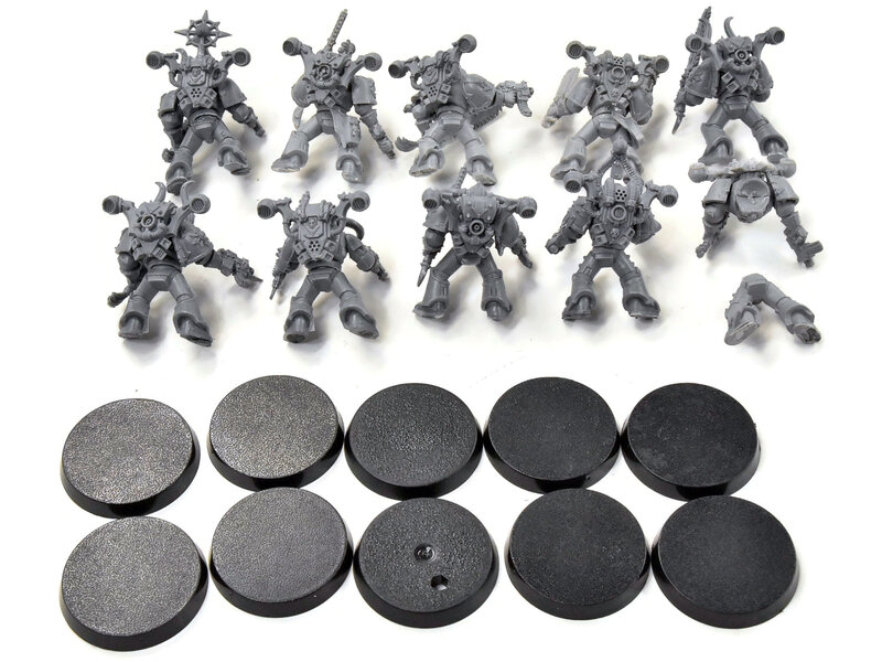 Games Workshop CHAOS SPACE MARINES 10 Chaos Space Marines #2 old sculpt Warhammer 40K