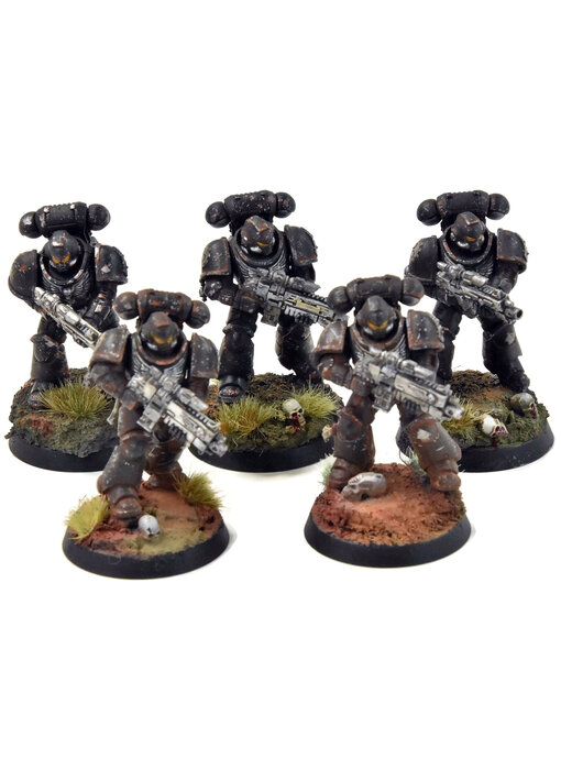 SPACE MARINES 5 Primaris Intercessors #3 PRO PAINTED Warhammer 40K iron hands