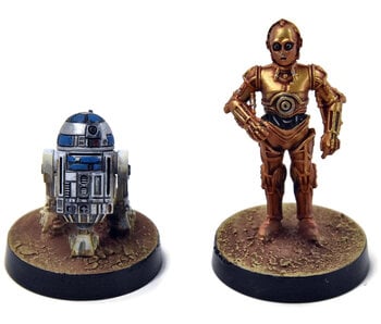 STAR WARS LEGION C-3PO & R2D2 #1 PRO PAINTED rebels