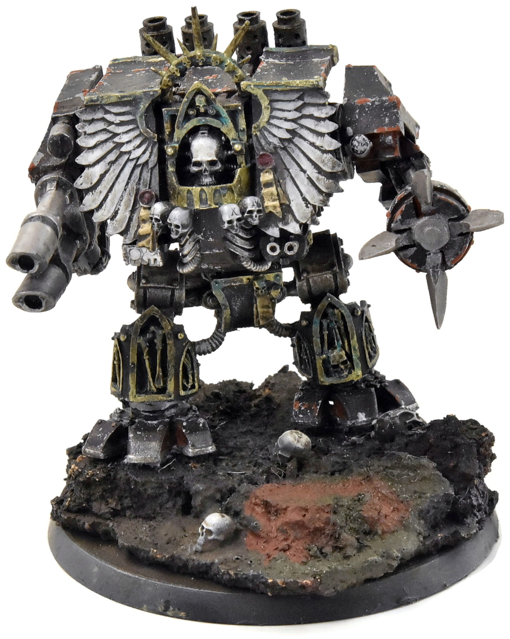 World SPACE MARINES Chaplain Dreadnought 1 PRO PAINTED 40K iron