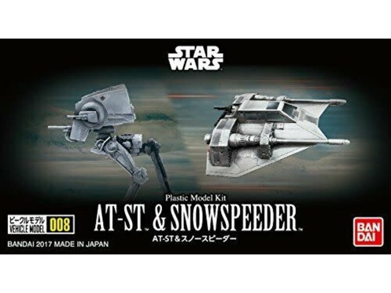 Bandai Bandai Star Wars Vehicle Model 008 AT-ST & Snowspeeder