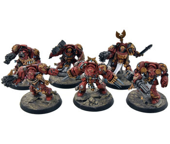 BLOOD ANGELS 6 Terminator Squad #1 WELL PAINTED Warhammer 40K