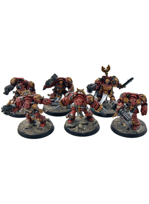 BLOOD ANGELS 6 Terminator Squad #1 WELL PAINTED Warhammer 40K