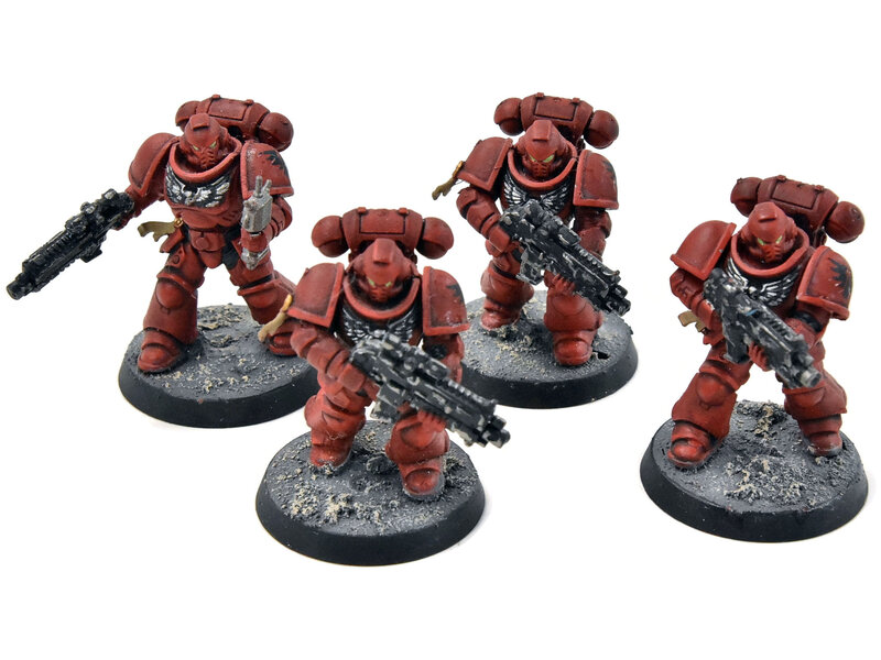 Games Workshop BLOOD ANGELS 4 Primaris Intercessors #1 WELL PAINTED Warhammer 40K