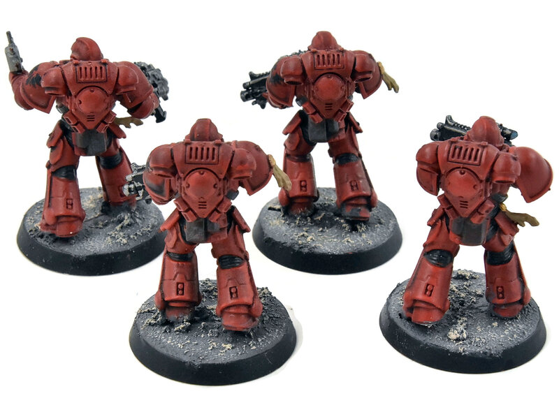 Games Workshop BLOOD ANGELS 4 Primaris Intercessors #1 WELL PAINTED Warhammer 40K