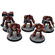 BLOOD ANGELS 5 Terminator Squad #3 WELL PAINTED Warhammer 40K