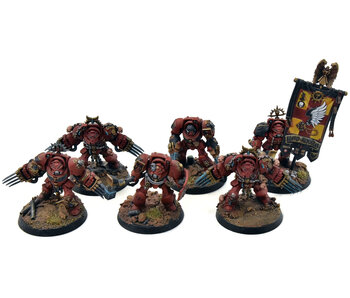 BLOOD ANGELS 6 Terminator Assault Squad #1 WELL PAINTED Warhammer 40K