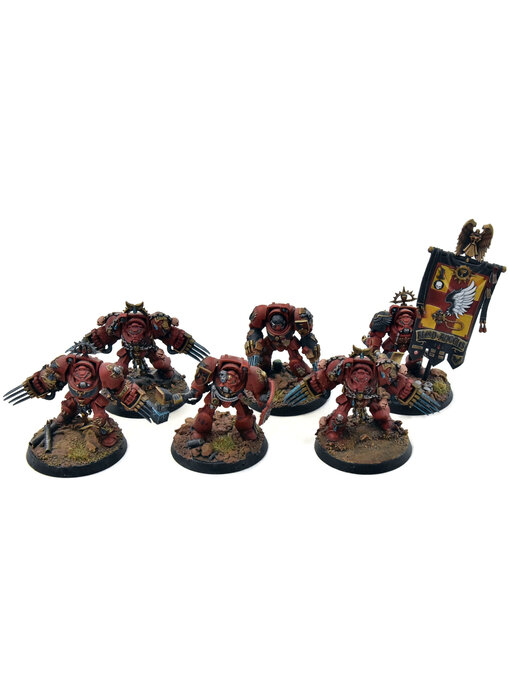 BLOOD ANGELS 6 Terminator Assault Squad #1 WELL PAINTED Warhammer 40K