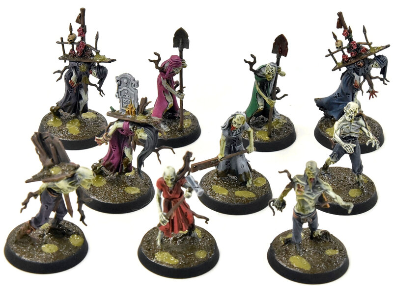 Games Workshop SOULBLIGHT GRAVELORDS 10 Zombies #1 WELL PAINTED Sigmar