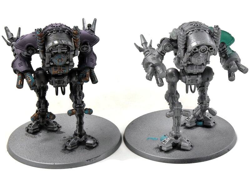 Games Workshop CHAOS KNIGHTS 2 Wardogs with Third-Party Piece #1 Warhammer 40K
