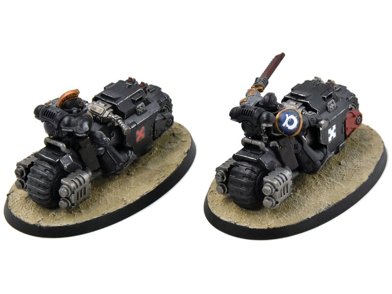 Games Workshop DEATHWATCH 2 Outriders #2 WELL PAINTED missing one arm Warhammer 40K