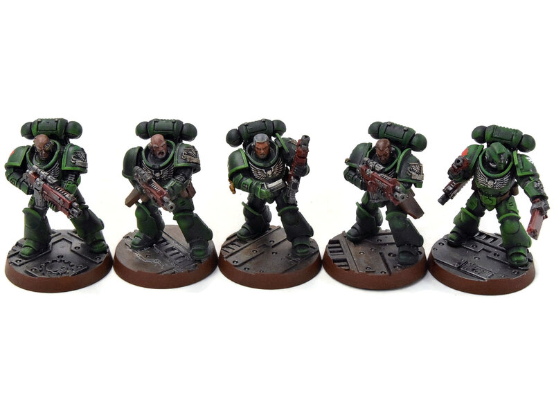 Games Workshop DARK ANGELS 10 Intercessors #1 WELL PAINTED Warhammer 40K