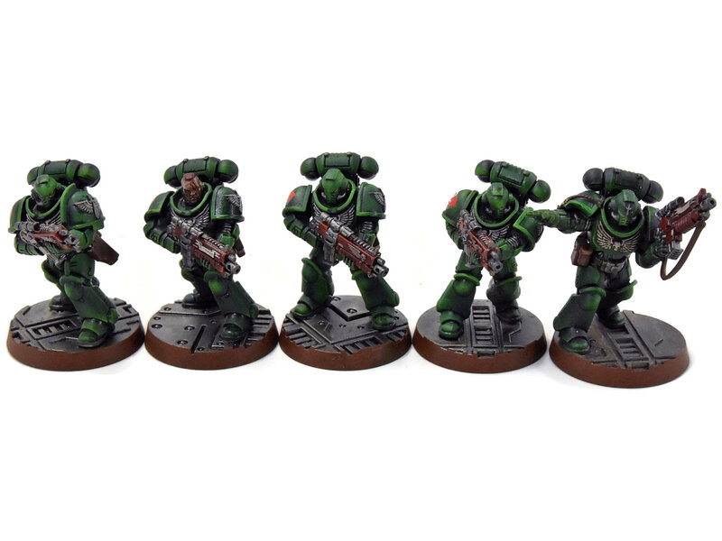 Games Workshop DARK ANGELS 10 Intercessors #1 WELL PAINTED Warhammer 40K
