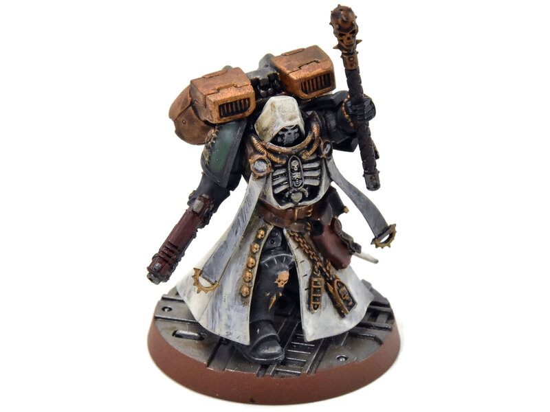 Games Workshop DARK ANGELS Chaplain With Jump Pack #1 converted WELL PAINTED Warhammer 40K