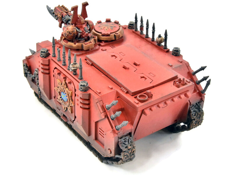 Games Workshop CHAOS SPACE MARINES Rhino Tank #1 WELL PAINTED Warhammer 40K World Eaters