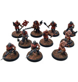 Games Workshop CHAOS SPACE MARINES 10 Cultists #1 WELL PAINTED Warhammer 40K