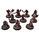 CHAOS SPACE MARINES 10 Cultists #1 WELL PAINTED Warhammer 40K