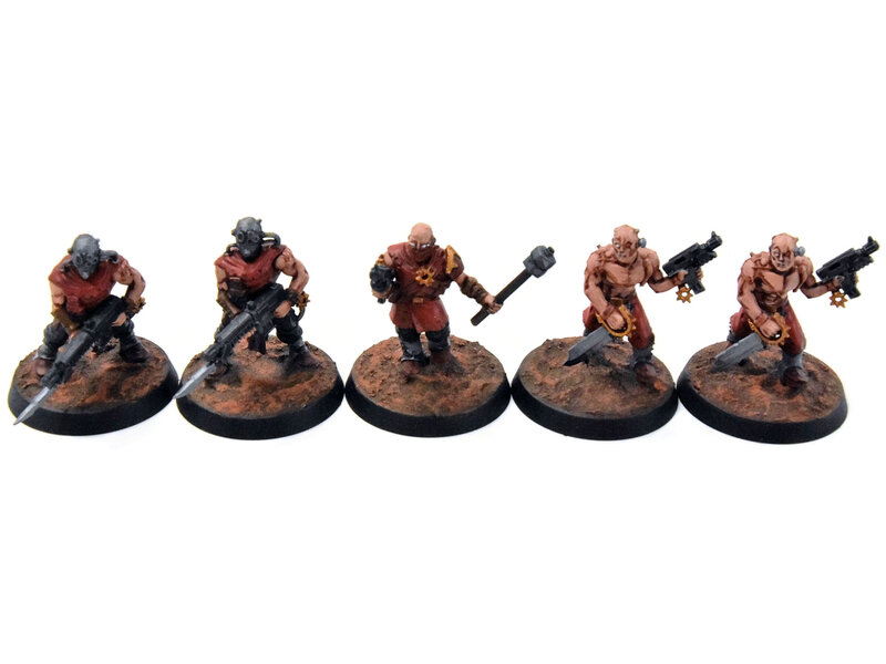 Games Workshop CHAOS SPACE MARINES 10 Cultists #1 WELL PAINTED Warhammer 40K