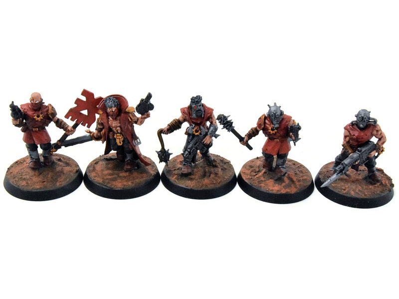 Games Workshop CHAOS SPACE MARINES 10 Cultists #1 WELL PAINTED Warhammer 40K