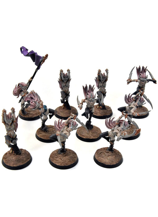 DAUGHTERS OF KHAINE 10 Witch Elves #1 WELL PAINTED Sigmar