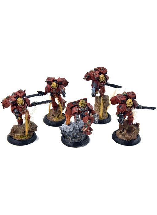 BLOOD ANGELS 5 Assault Squad #2 WELL PAINTED Warhammer 40K