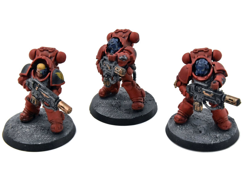 Games Workshop BLOOD ANGELS 3 Eradicators #1 WELL PAINTED Warhammer 40K