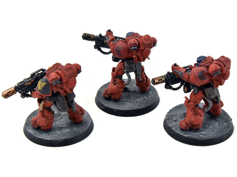 Games Workshop BLOOD ANGELS 3 Eradicators #1 WELL PAINTED Warhammer 40K