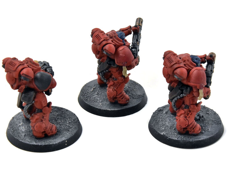 Games Workshop BLOOD ANGELS 3 Eradicators #1 WELL PAINTED Warhammer 40K