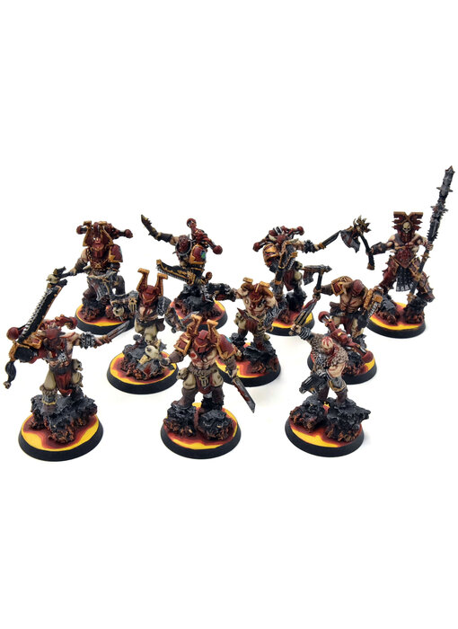 CHAOS SPACE MARINES 10 Khorne Berzerkers Converted #1 WELL PAINTED World Eaters