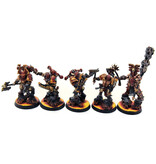 Games Workshop CHAOS SPACE MARINES 10 Khorne Berzerkers Converted #1 WELL PAINTED World Eaters