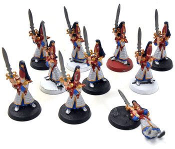 HIGH ELVES 10 Sword Masters #3 METAL Warhammer Fantasy