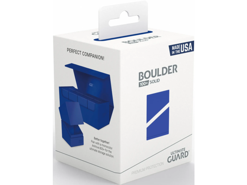 Ultimate Guard Deck Case Boulder 100+ Solid Blue