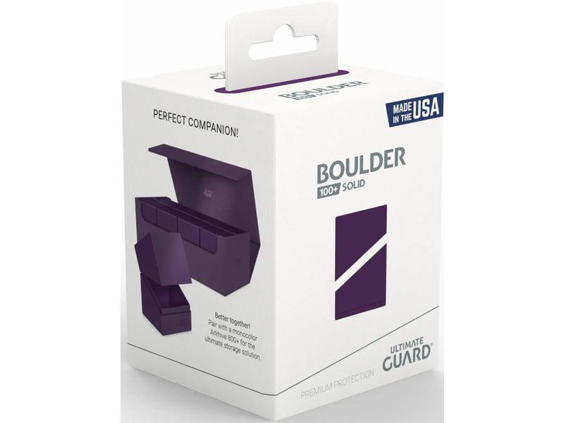 Ultimate Guard Deck Case Boulder 100+ Solid Purple