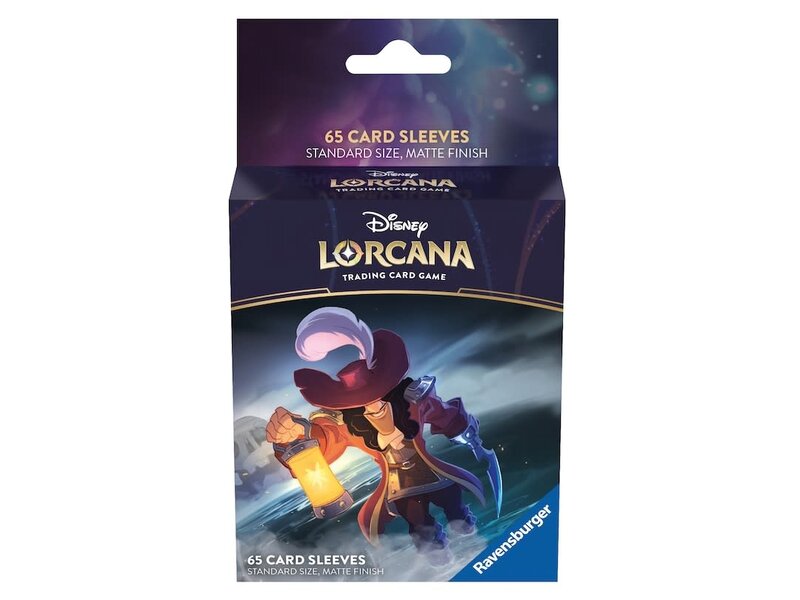 Disney Lorcana Card Sleeves - Captain Hook (65-Pack) - Kingdom of the Titans